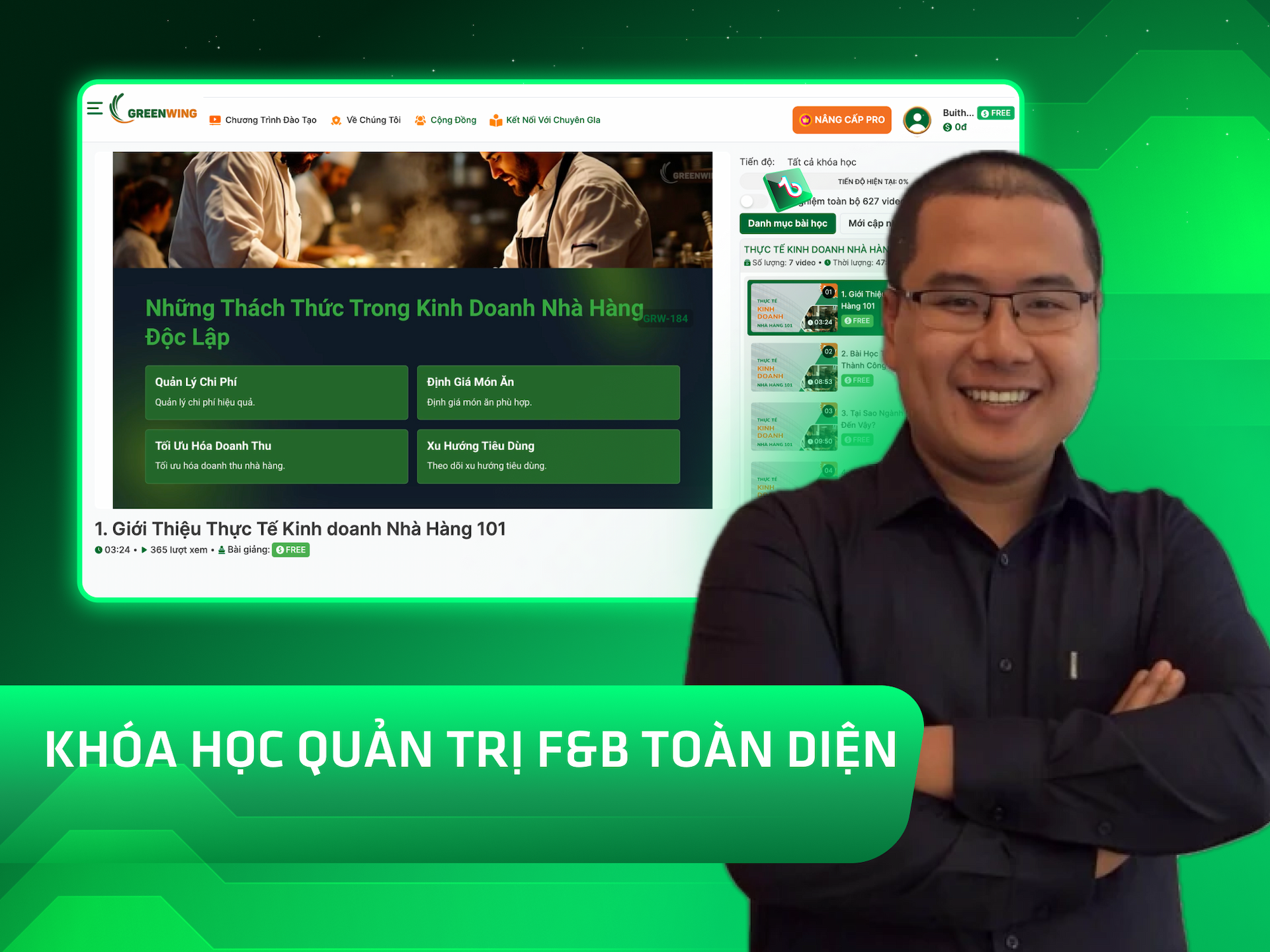 Hình khóa học Khóa học Quản Trị F&B Toàn Diện trên MONA Academy