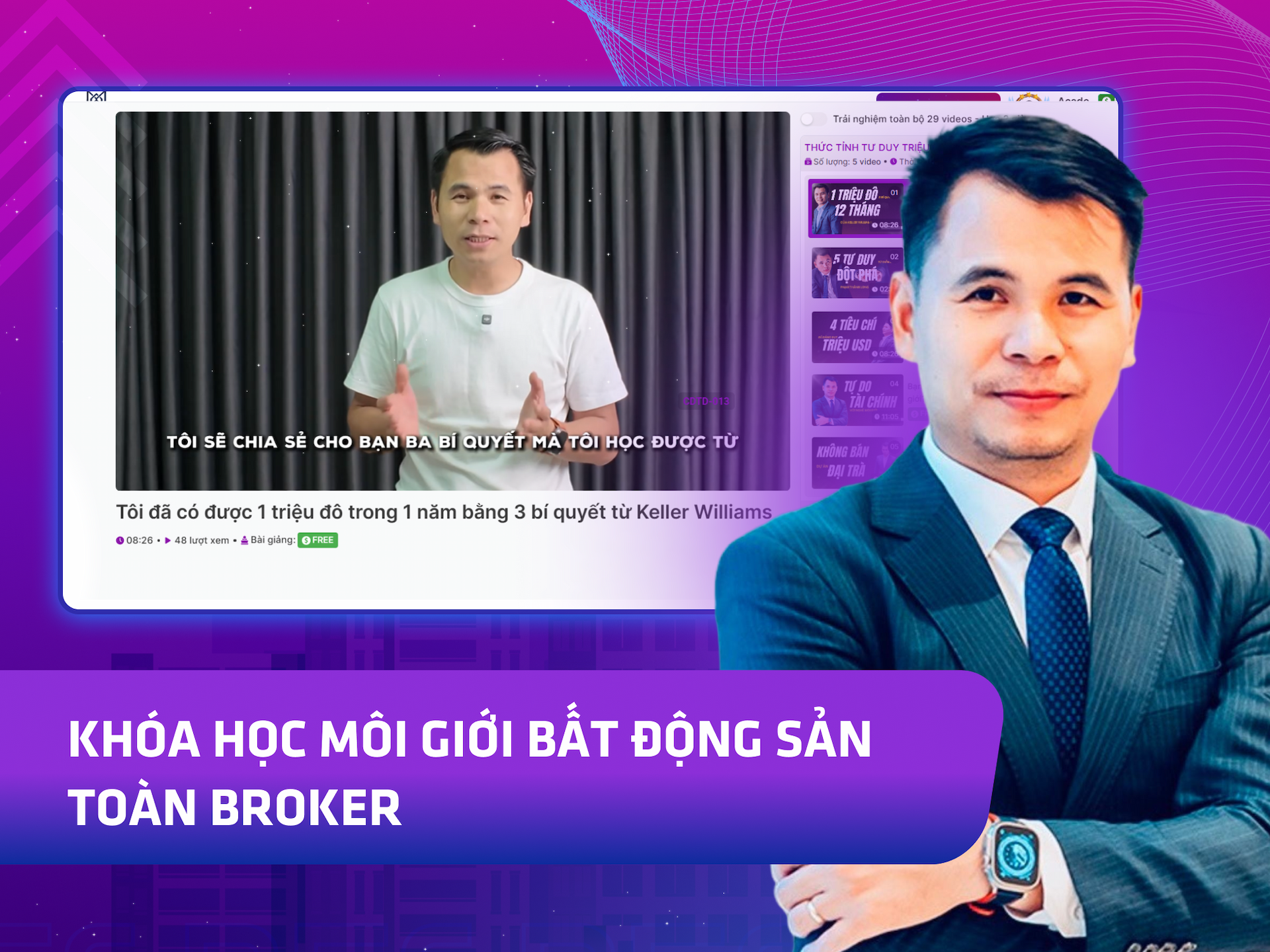 Hình khóa học Khóa học Môi Giới Bất Động Sản Toàn Broker trên MONA Academy