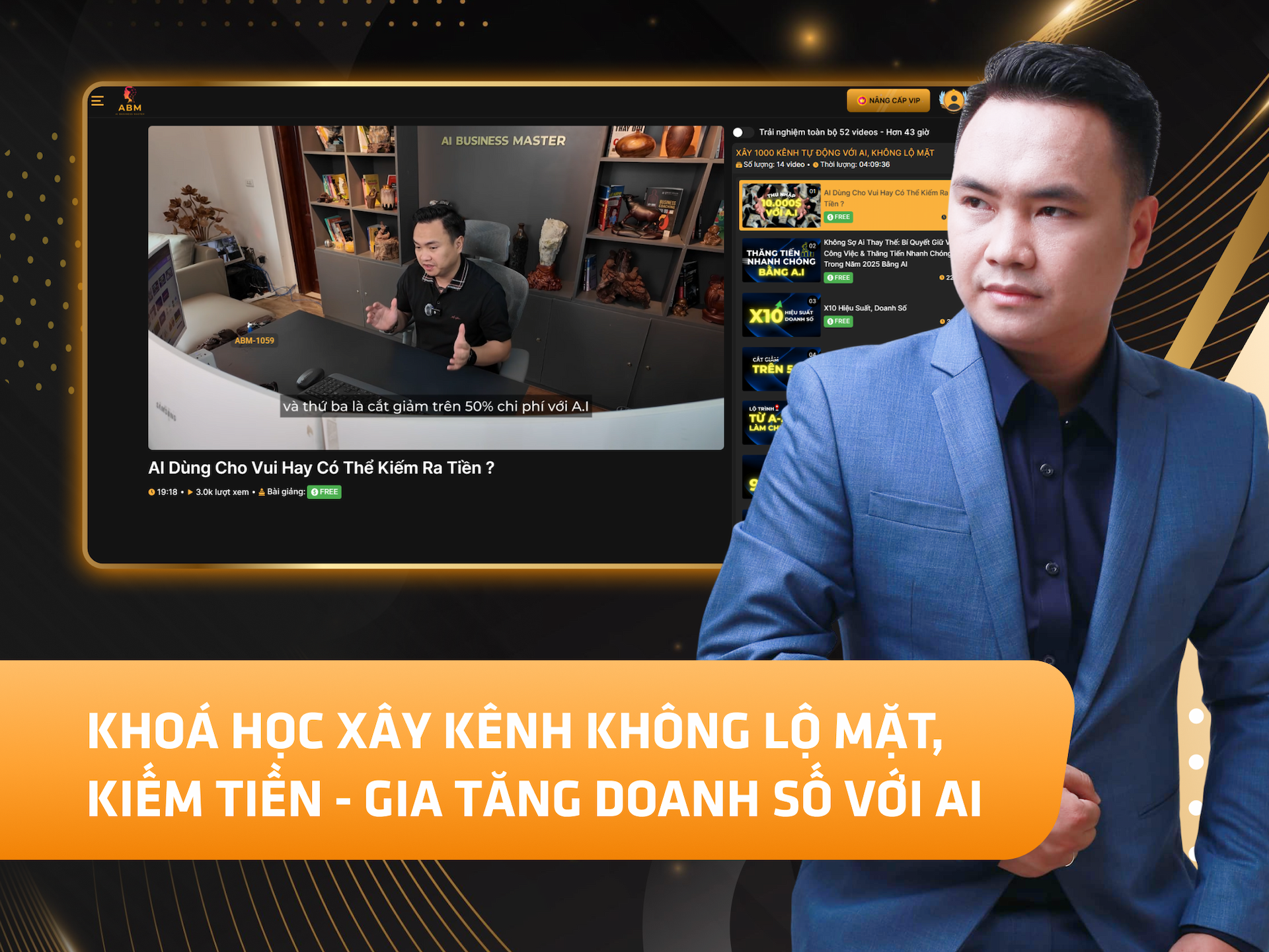 Website khoá học Đặng Tú Academy trên MONA eLearning