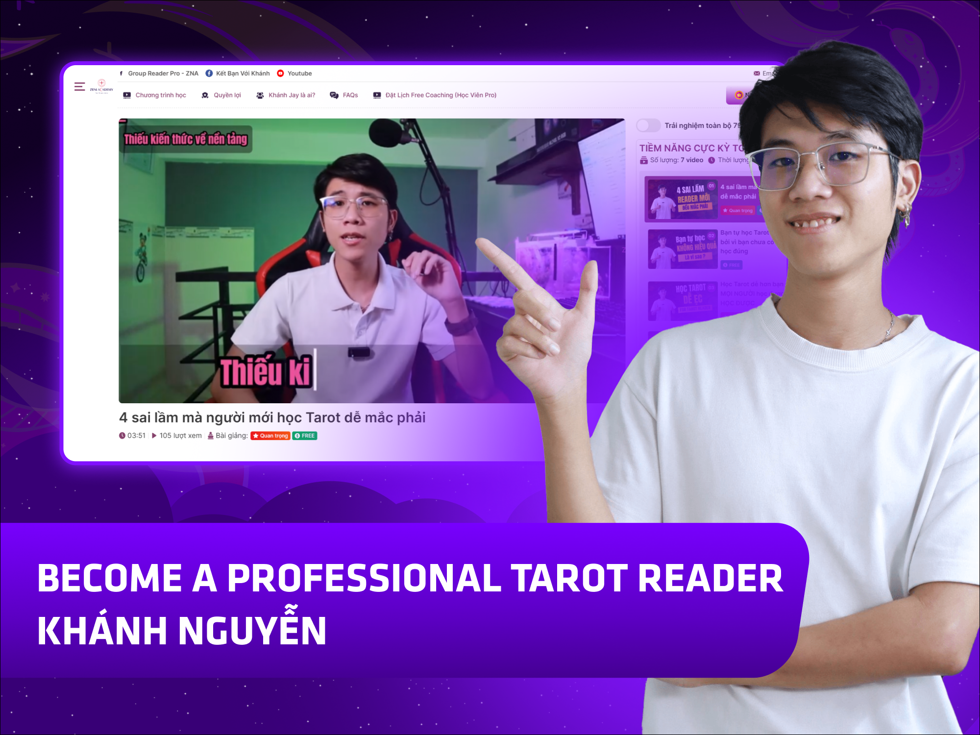 Website khoá học Zeni Academy vận hành trên MONA eLearning