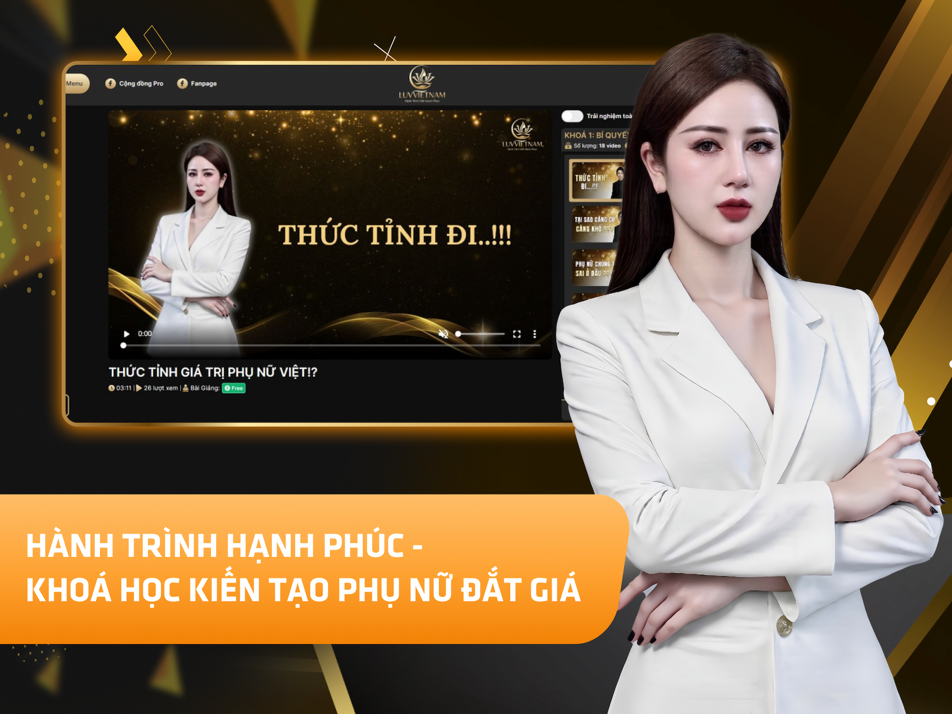 Website khoá học LUV Việt Nam trên MONA eLearning