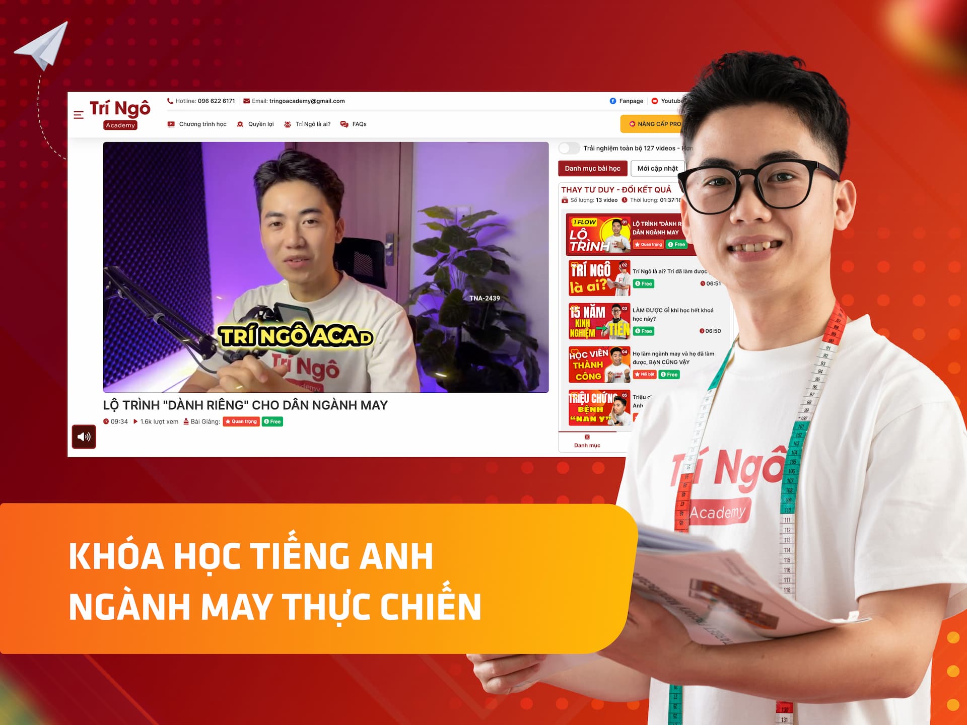 Website khoá học TrinGo Academy trên MONA eLearning