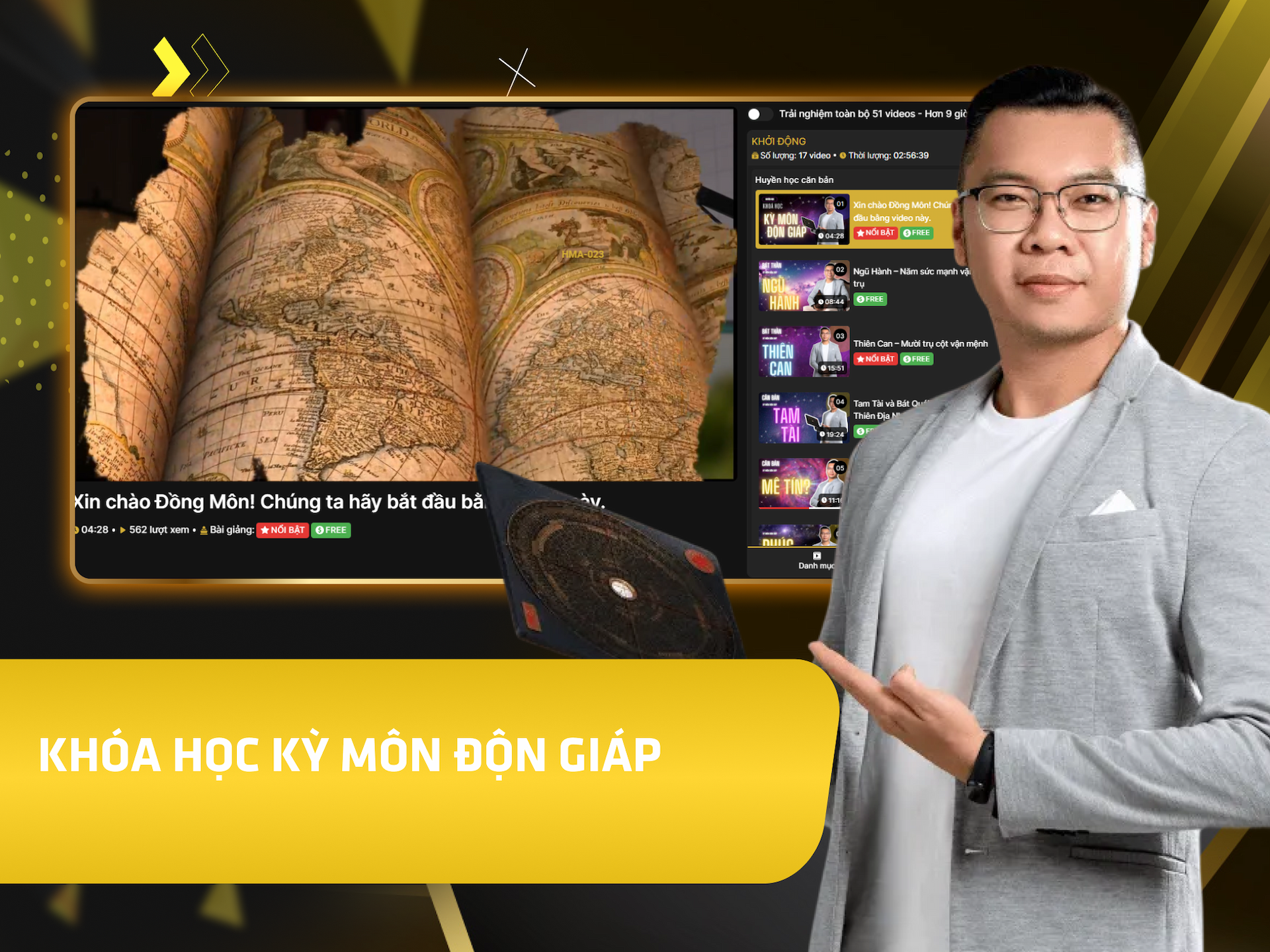Website khoá học Huyền Minh Academy trên MONA eLearning