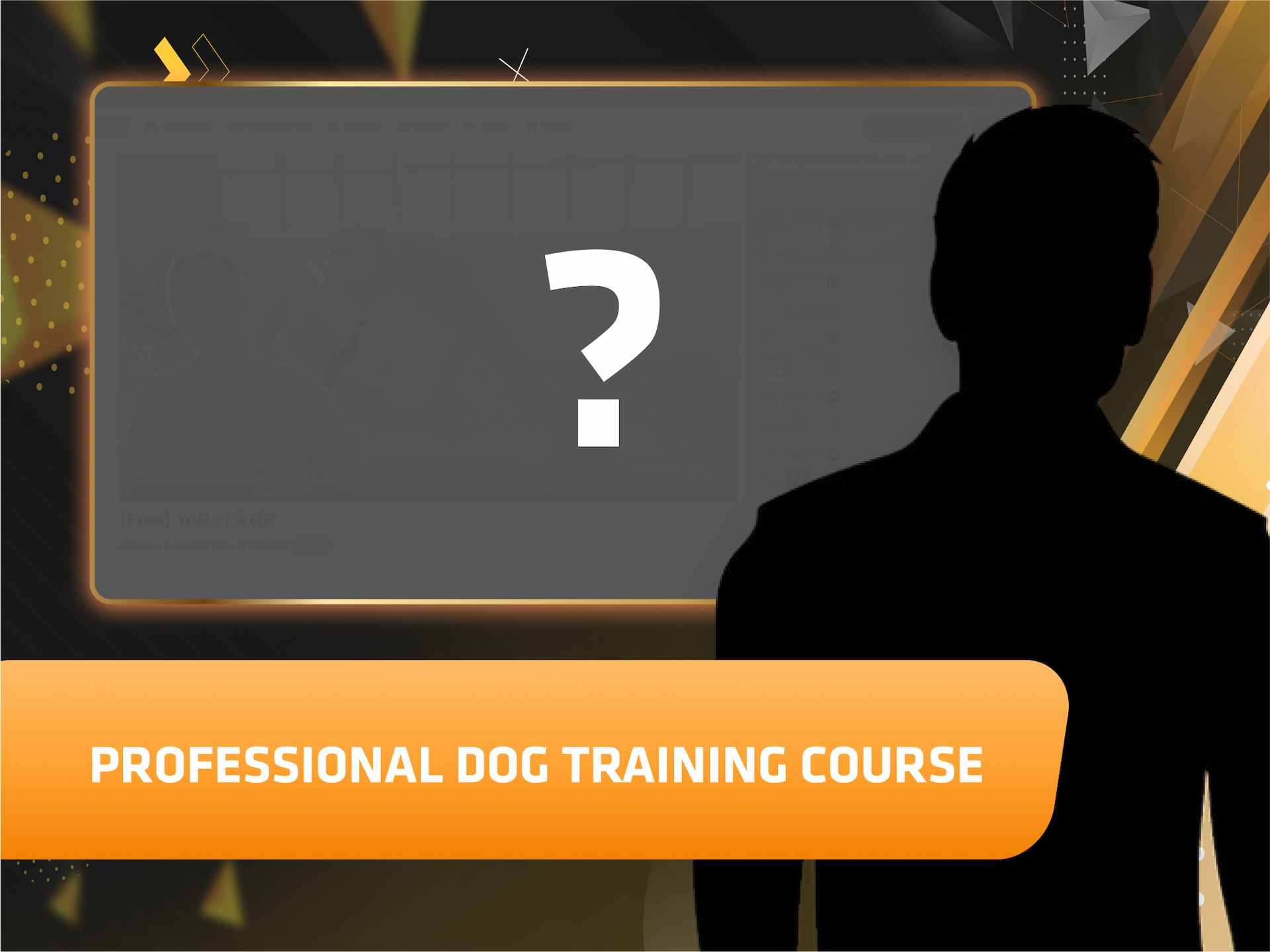 Website khoá học Khoá học huấn luyện chó nghiệp vụ trên MONA eLearning