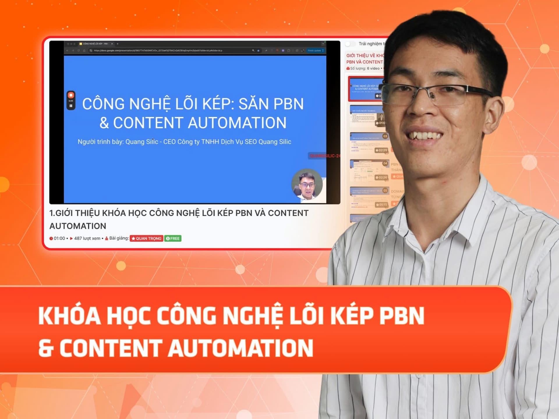 Website khoá học Công Nghệ Lõi Kép trên MONA eLearning