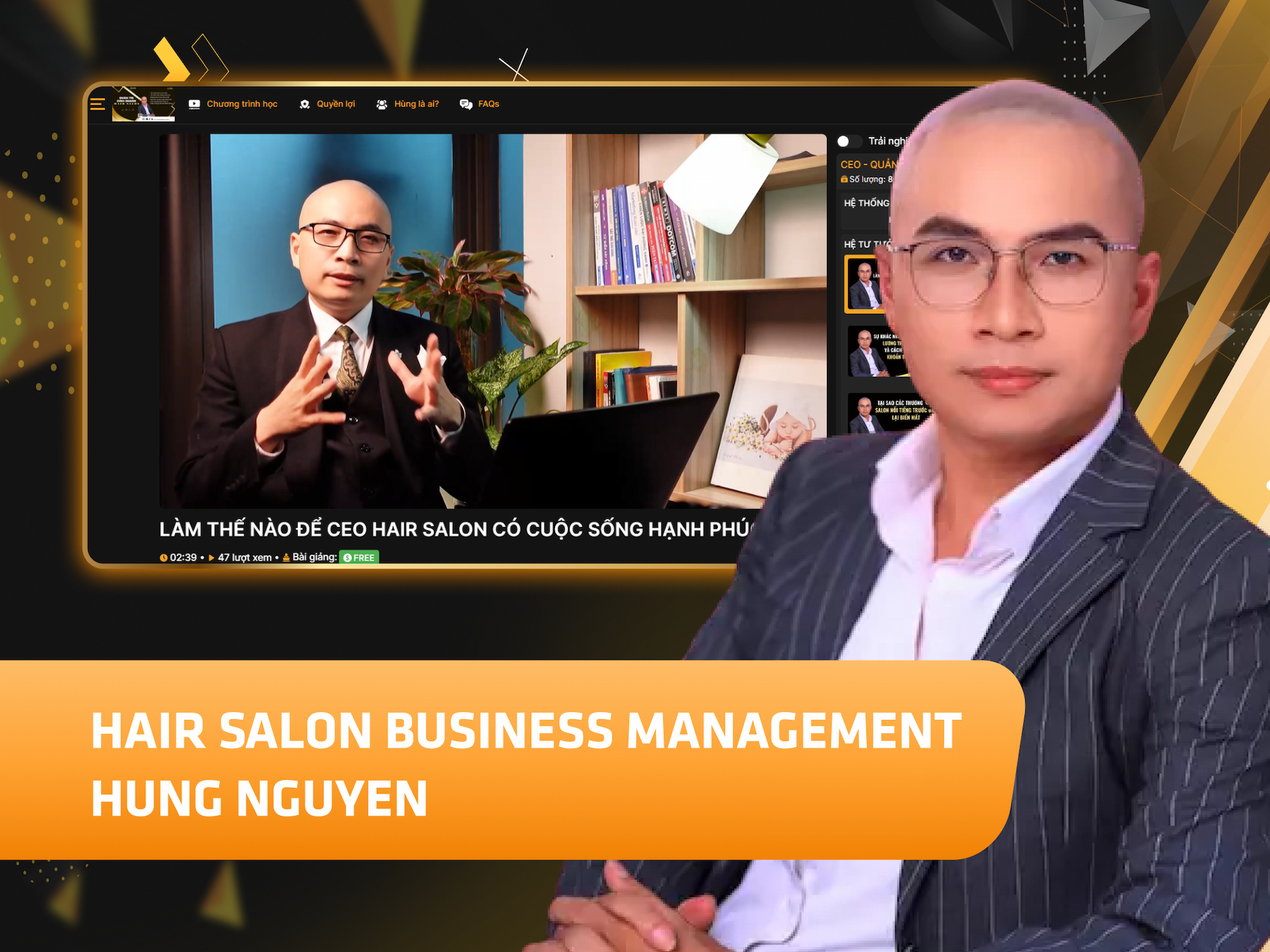 Website khoá học Coach Hùng Nguyễn Academy trên MONA eLearning