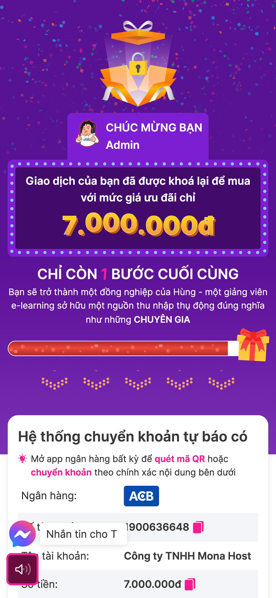 Màn hình điện thoại Khánh Hùng Academy 5