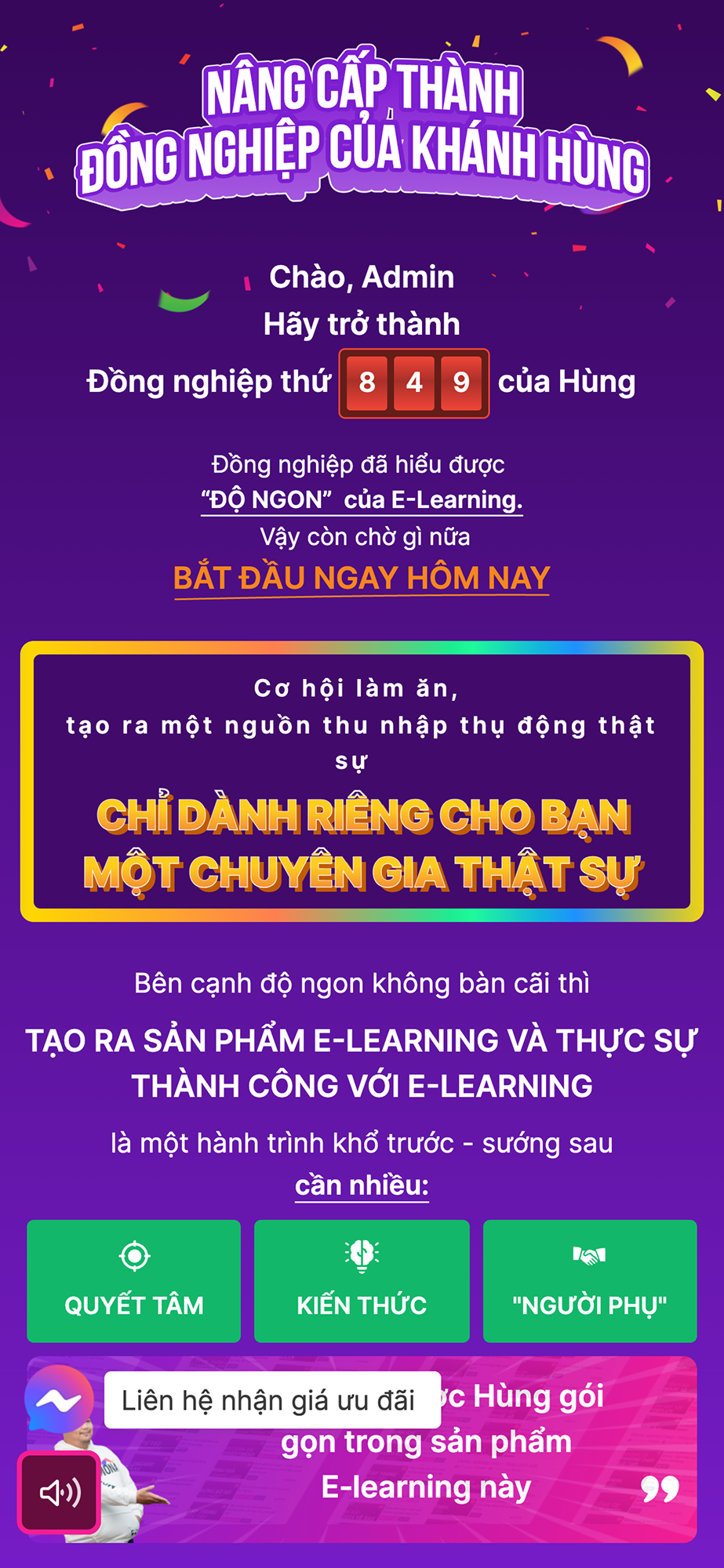 Màn hình điện thoại Khánh Hùng Academy 6