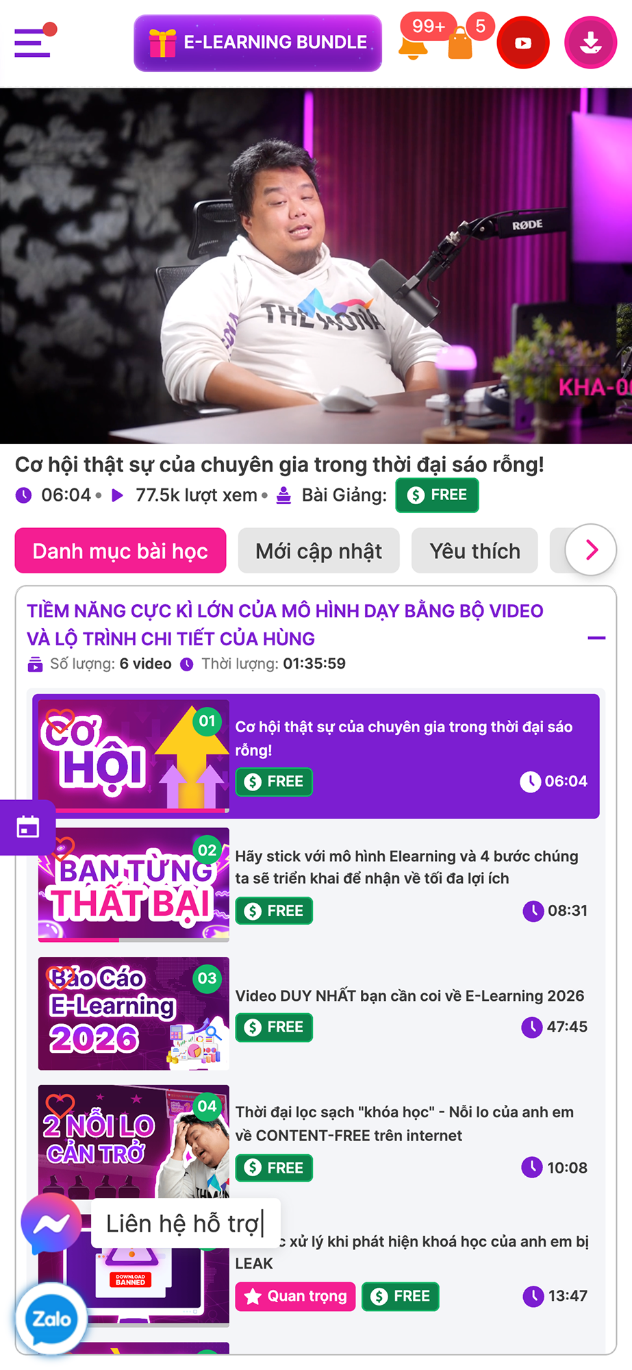 Màn hình điện thoại Khánh Hùng Academy 7